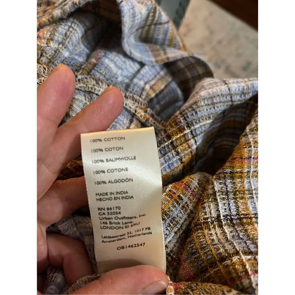 Free People - Alexa Plaid Mini Dress size S - Picture 7 of 8